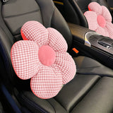SOGA Pink Flower Cushion Shaped for Floor and Sitting Throw Pillow