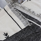 SOGA Two-seater White Sofa Cover Leaf Print 180x260cm Polyester