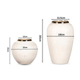 SOGA Home & Living Bundle – Plain White Ceramic Flower Vases for Elegant Living Room Decor