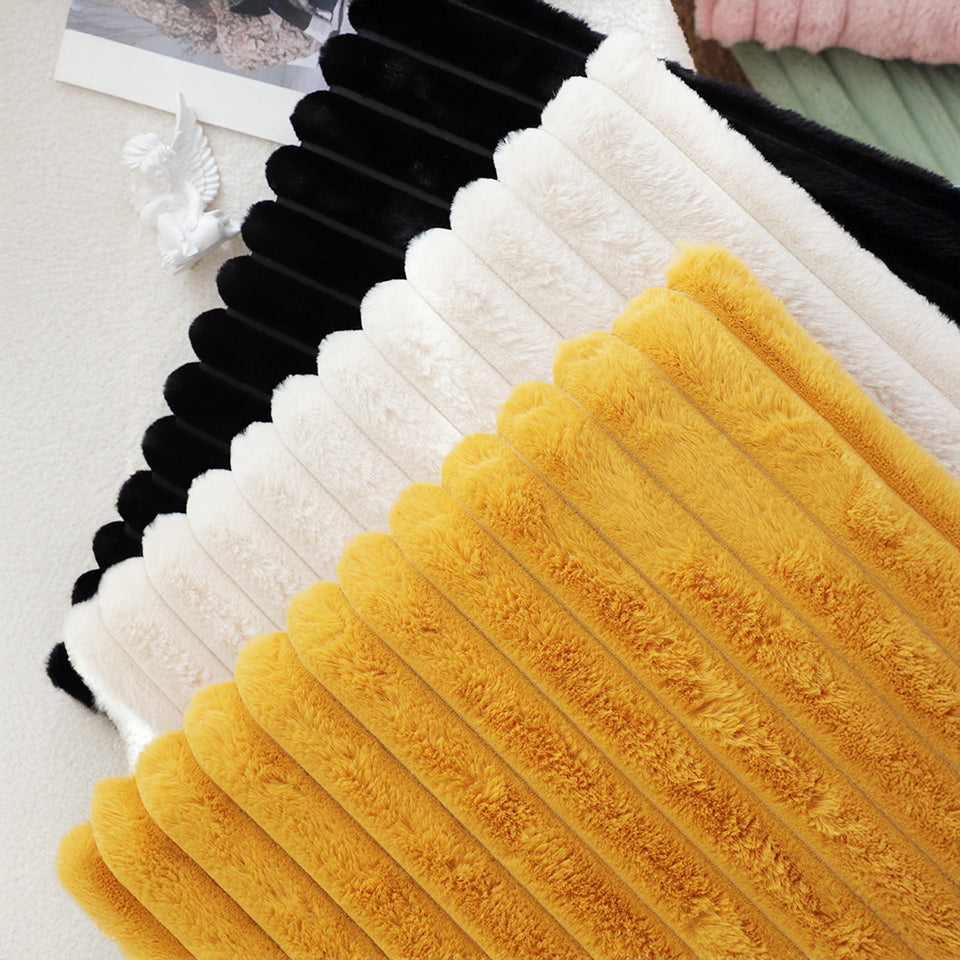 SOGA Golden Corduroy Square Cushion Soft Leaning Plush Backrest Throw Seat Pillow Home Office Decor