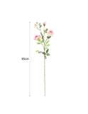 SOGA 85cm Blue Glass Tall Floor Vase and 12pcs Pink Artificial Fake Flower Set