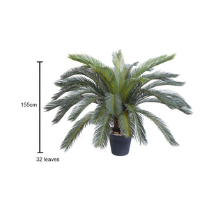 SOGA 4X 155cm Artificial Indoor Cycas Revoluta Cycad Sago Palm Fake Decoration Tree Pot Plant