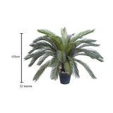 SOGA 4X 155cm Artificial Indoor Cycas Revoluta Cycad Sago Palm Fake Decoration Tree Pot Plant