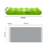 SOGA Home & Living Bundle – Green Acrylic Knitted Throw Blanket & Green Floor Recliner Sofa