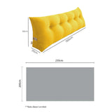 SOGA Home & Living Bundle – Yellow Triangular Wedge Pillow & Yellow Striped Flannel Throw