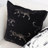SOGA 2X 50cm Black Throw Pillow Elegant Decorative Cushion Living Room Modern Home Decor
