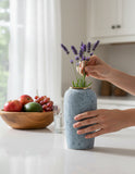 SOGA 35x17cm Grey Large Ceramic Flower Vase Elegant Living Room Home Decor