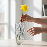 SOGA 30cm Glass Grey Vase Crystal VASE Thick Modern, Home Decor