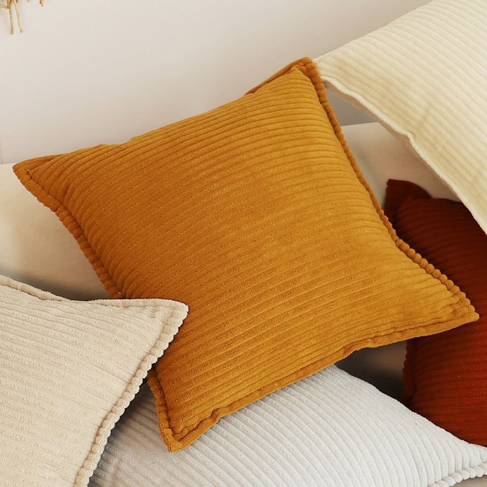 SOGA 50cm Throw Pillow Mustard Wabi Sabi Arches Indoor and Outdoor Kavka for Home Decor