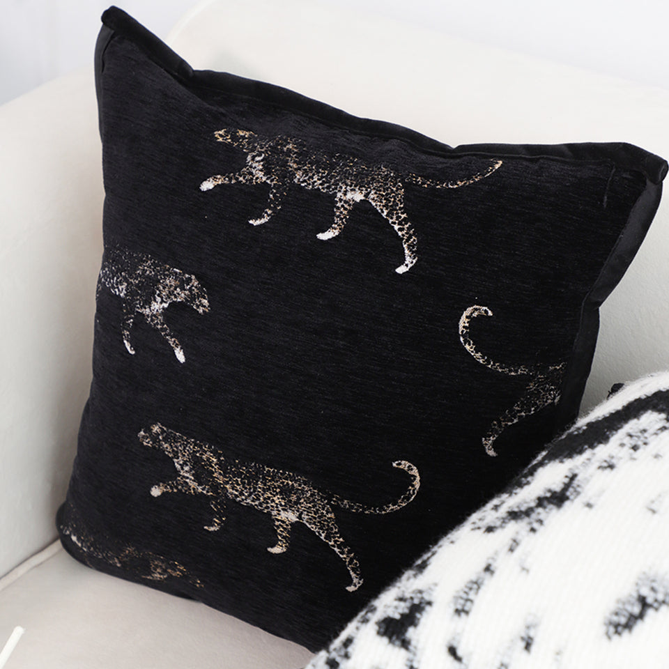 SOGA 50cm Black Throw Pillow Elegant Decorative Cushion Living Room Modern Home Decor