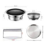 SOGA Kitchenware Bundle – Stainless Steel BBQ Grill, Burger Press & Premium Grilling Plate