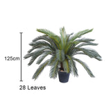 SOGA 125cm Artificial Indoor Cycas Revoluta Cycad Sago Palm Fake Decoration Tree Pot Plant