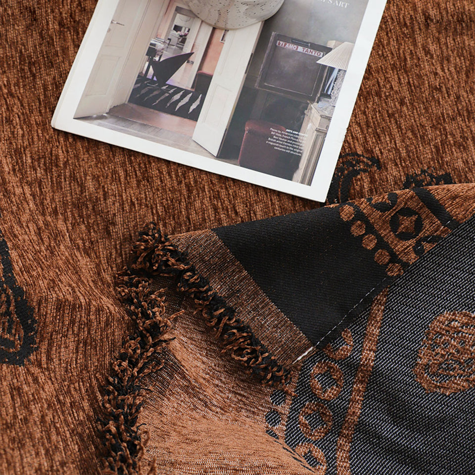 SOGA One-seater Brown Sofa Cover Leopard Print 130x180cm Polyester