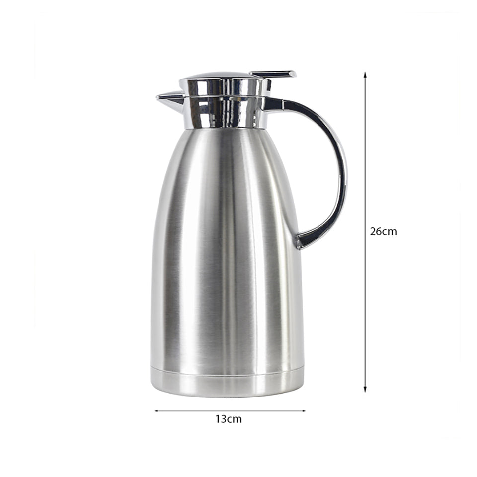 SOGA 1.8L Stainless Steel Insulated Water Bottle Vacuum Flask Coffee Jug Thermal