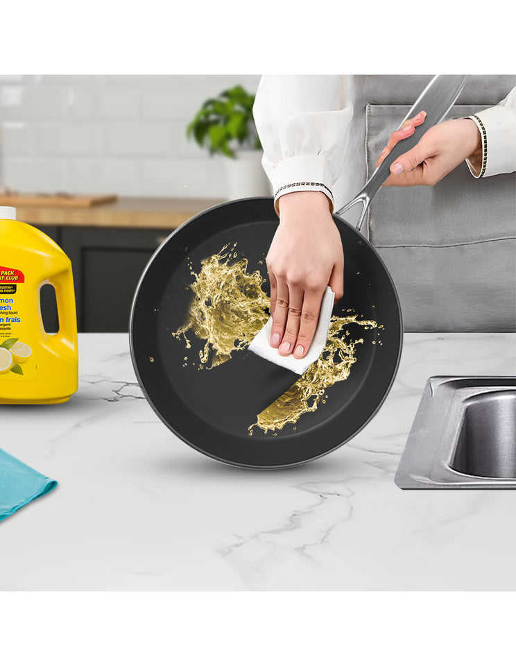 SOGA Stainless Steel Non-Stick Induction Fry Pan Set 24cm & 36cm