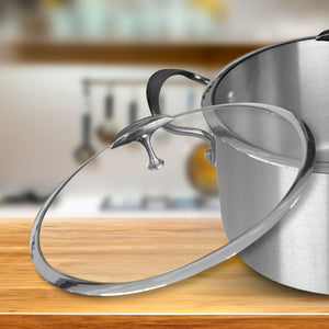 SOGA Stainless Steel 28cm Casserole With Lid Induction Cookware