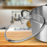 SOGA Stainless Steel 28cm Casserole With Lid Induction Cookware