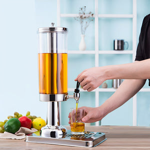 SOGA 3L Stainless Steel Beverage Dispenser with Ice Cylinder
