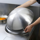 SOGA 43cm Stainless Steel Kitchen Cooking Wok with 2 Sturdy Handles