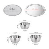 SOGA Kitchenware Bundle – Pizza Pans, Aluminum Baking Tray & Stainless Steel Colander Set