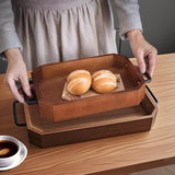 SOGA 28.3x20.1x5cm Paulownia Wood Serving Tray