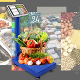 SOGA 4X Electronic Digital Platform Scale Postal Weight Blue 300kg