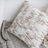 SOGA 50cm Vintage Distressed Textured Woven Square Throw Pillow