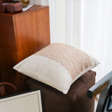 SOGA 2X 50cm Modern Beige Color Block Textured Decorative Throw Pillow