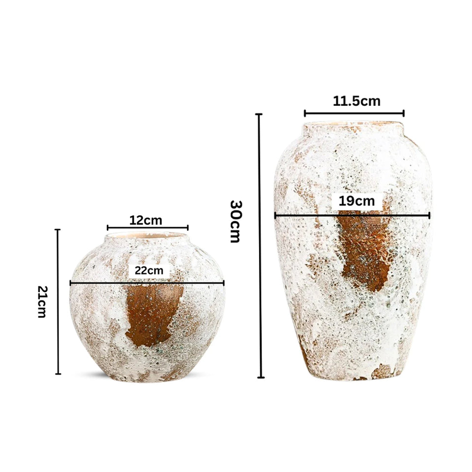 SOGA Home & Living Bundle – Gradient White Ceramic Flower Vases for Elegant Home Decor