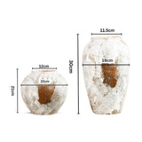 SOGA Home & Living Bundle – Gradient White Ceramic Flower Vases for Elegant Home Decor