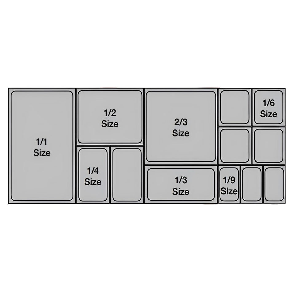 SOGA 150mm Clear Gastronorm GN Pan 1/6 Food Tray Storage Bundle of 2