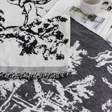 SOGA One-seater White Sofa Cover Tree Print 130x180cm Polyester