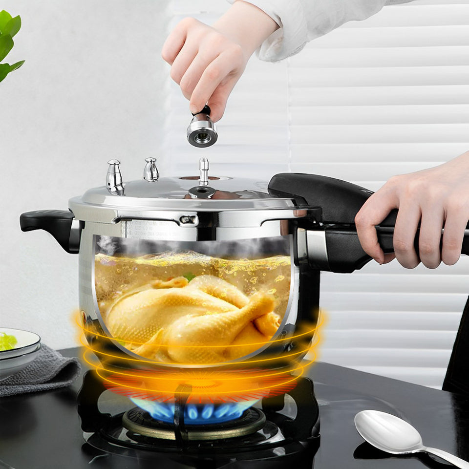 2X 3L Commercial Grade Stainless Steel Pressure Cooker