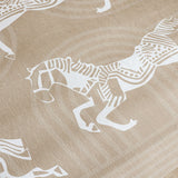 SOGA Two-Seater Beige Horse Print 90x90cm Throw Blanket Sofa Cover