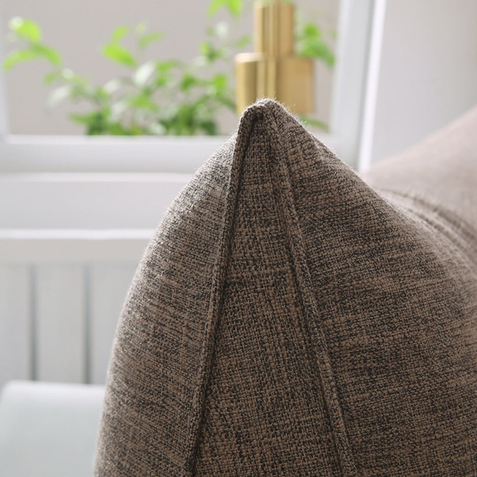 SOGA 2X 120cm Coffee Triangular Wedge Bed Pillow Headboard Backrest Bedside Tatami Cushion Home Decor