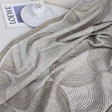 SOGA Beige Geometric Swirl Throw Blanket 130x180cm Polyester