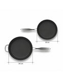 SOGA Stainless Steel Non-Stick Induction Fry Pan Set 20cm & 34cm