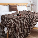SOGA 2X Chocolate Brown Throw Blanket 130x170cm Soft Polyester