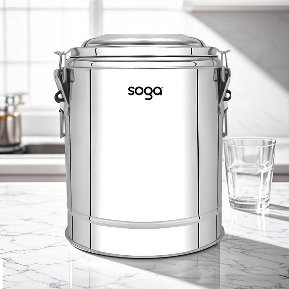 SOGA 2X 50L Stainless Steel Insulated Stock Pot Hot & Cold Beverage Container