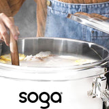 SOGA 2X 50L Stainless Steel Insulated Stock Pot Dispenser Hot & Cold Beverage Dispenser