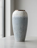 SOGA 35x17cm White and Grey Large Ceramic Flower Vase Elegant Living Room Home Decor