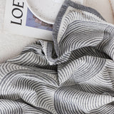 SOGA Charcoal Gray Geometric Swirl Throw Blanket 130x180cm Polyester