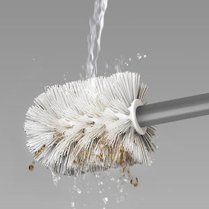 SOGA 27cm Wall-Mounted Toilet Brush –Dark Grey with Drain Holes