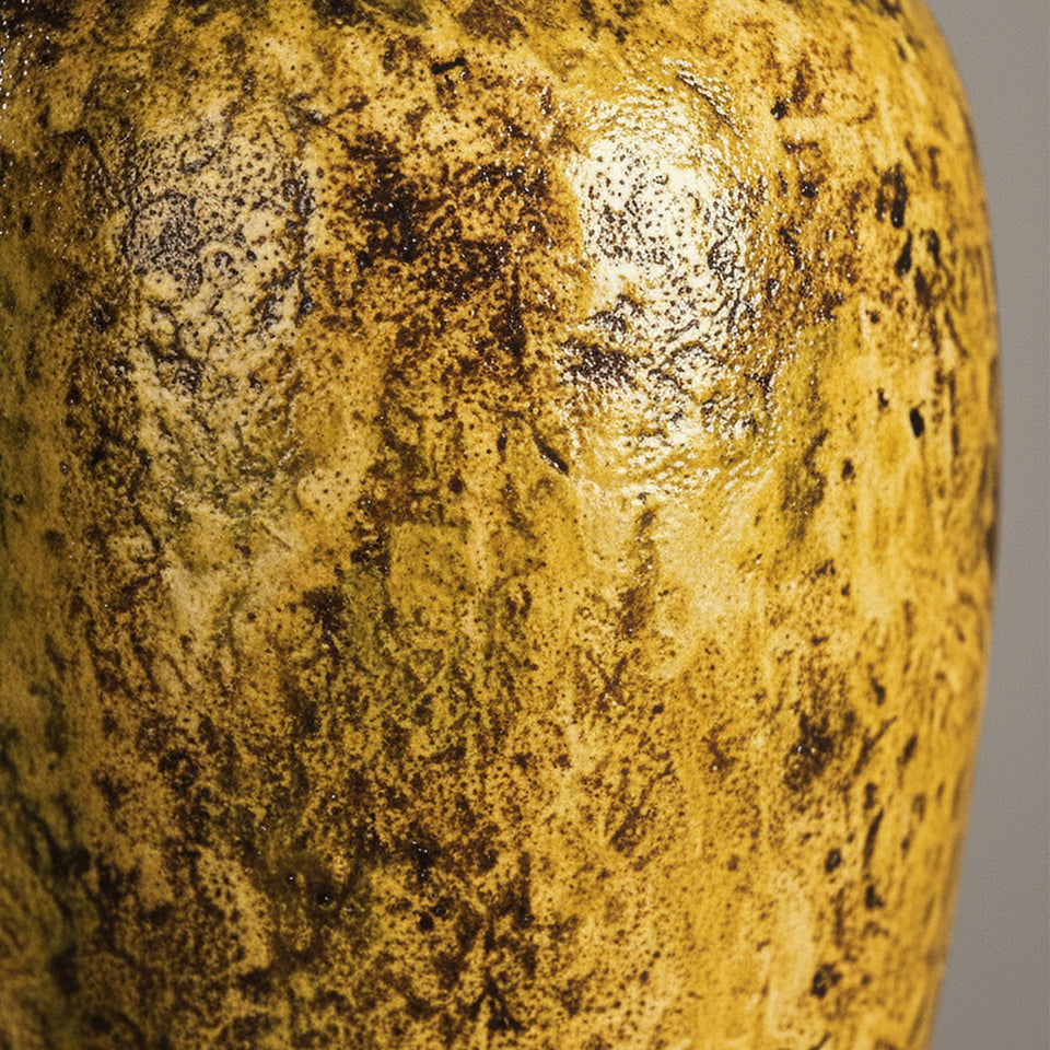 SOGA 35x17cm Yellow Large Ceramic Flower Vase Elegant Living Room Home Decor