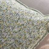 SOGA Woven Cushion 45cm Green Yellow Multi-Color Textured Decorative Throw Pillow