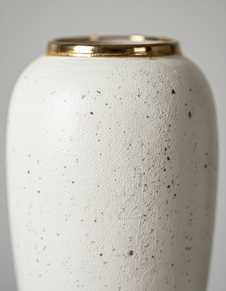 SOGA 35x17cm Plain White Large Ceramic Flower Vase Elegant Living Room Home Decor