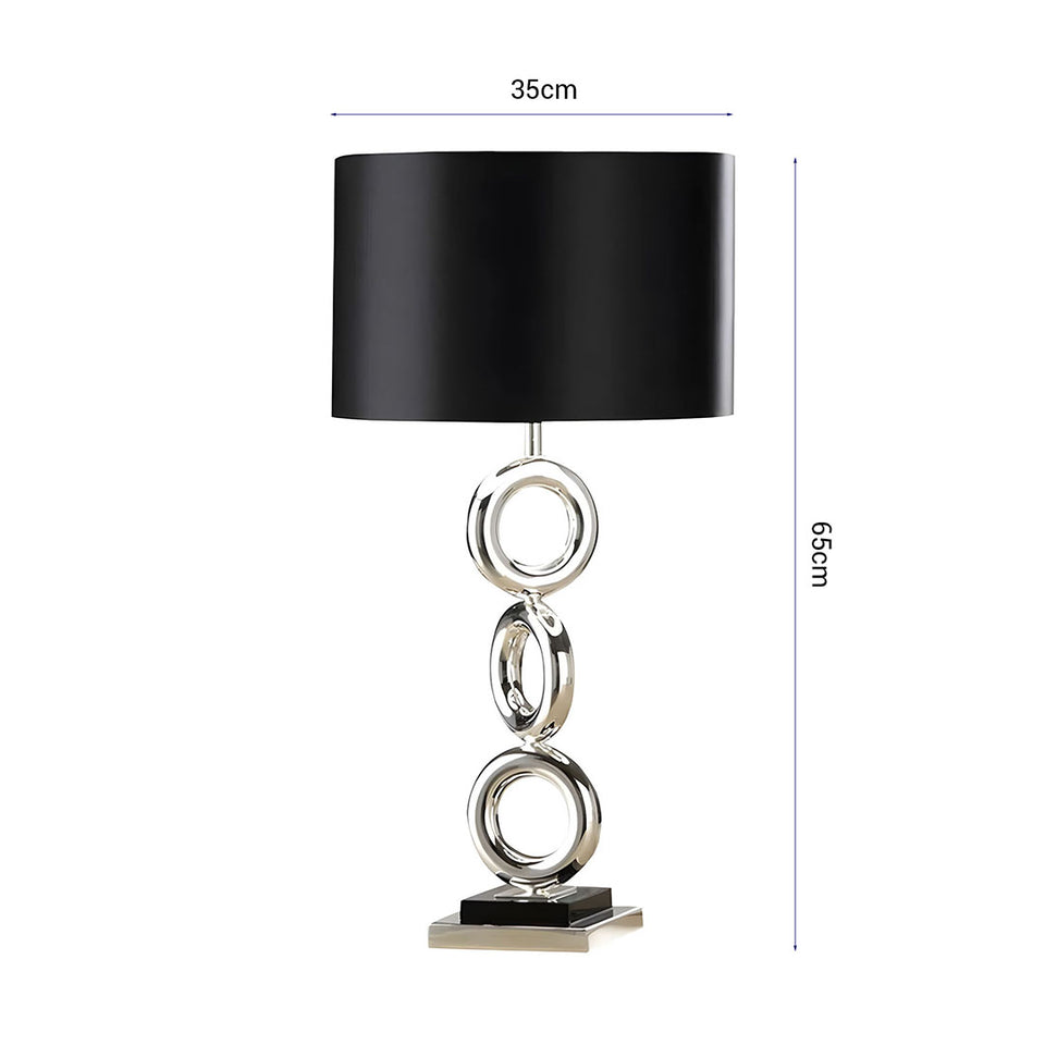 SOGA 2X Simple Industrial Style Table Lamp Metal Base Desk Lamp