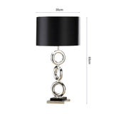 SOGA 2X Simple Industrial Style Table Lamp Metal Base Desk Lamp