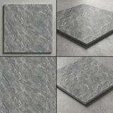 SOGA Peel & Stick Floor and Wall Tiles 60 x 60cm 10 Pack Grey Faux Marble