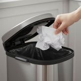 SOGA 2X Foot Pedal Stainless Steel Rubbish Recycling Garbage Waste Trash Bin 10L U